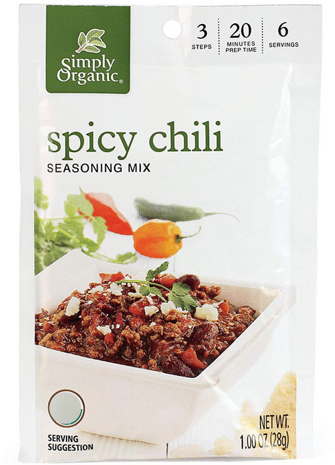 심플리오가닉 스파이시 칠리 시즈닝 믹스, 28g, 1개
