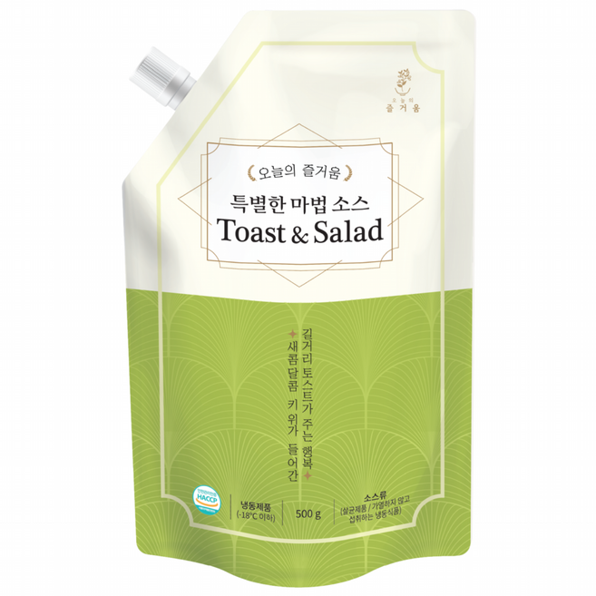 오늘의 즐거움 특별한 마법 키위 토스트 소스, 500g, 1개