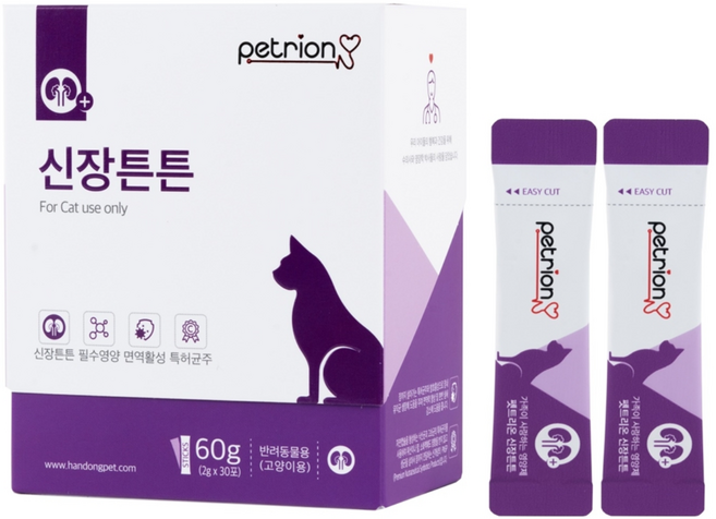 펫트리온 고양이 냥's 튼튼 분말 영양제, 30회분, 신장, 1개