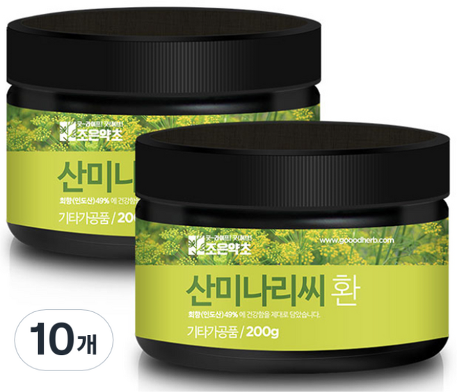 조은약초 산미나리씨 환, 200g, 10개