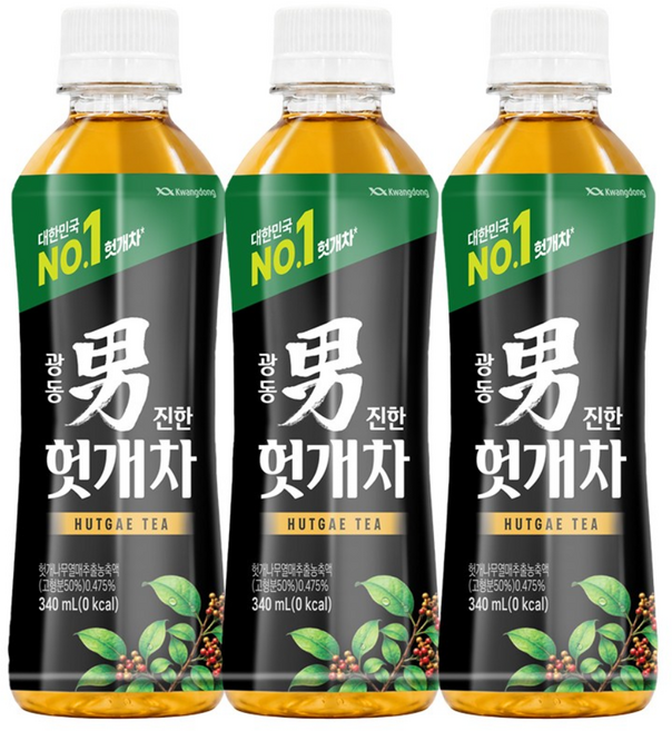 진한 헛개차, 340ml, 48개