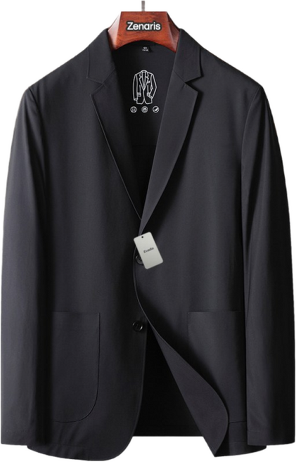 Zenaris 남자 블레이져 정장 자켓 캐주얼 얇은 아우터 상의 싱글 재킷 봄 여름