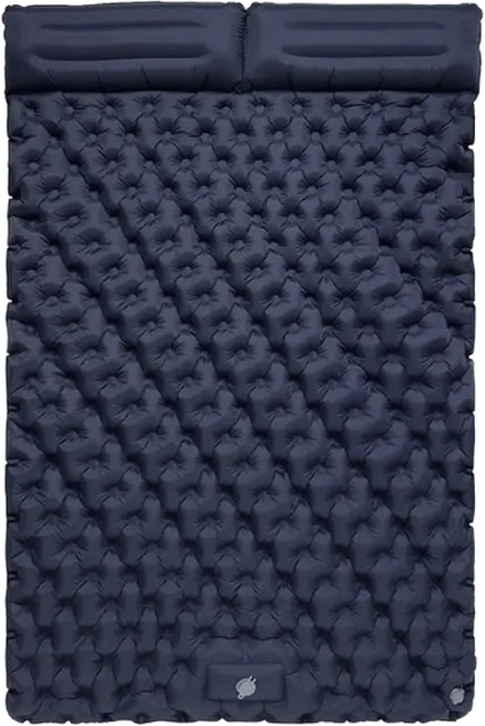 반전 펌프 내장형 발펌프 에어매트 휴대용 초경량 에어매트 캠핑 차량 매트리스, 네이비