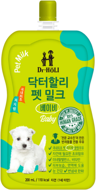 닥터할리 펫 밀크 베이비, 200ml, 10개