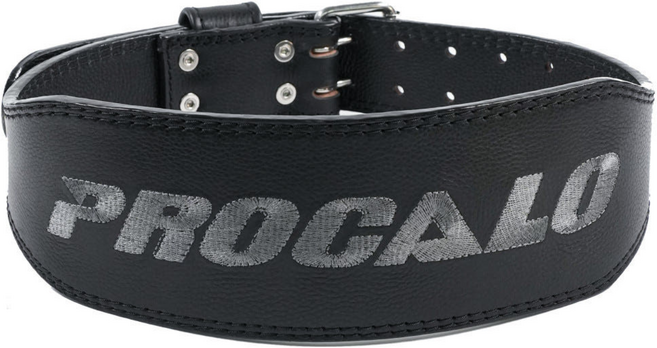 프로칼로 레더 벨트 허리보호대 가죽 벨트 리프팅 복압 헬스 웨이트 피트니스 역도, 그레이, 1세트