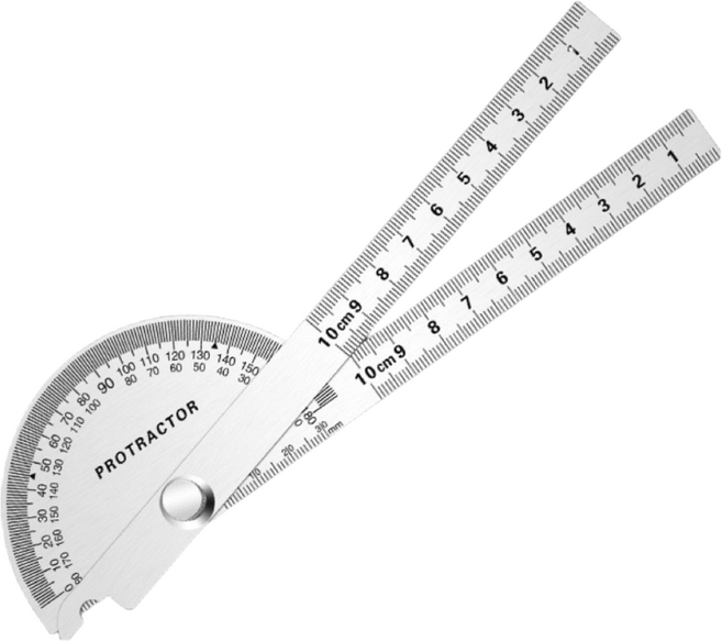 공구PXJ 스테인리스 분도기 각도자, 1개