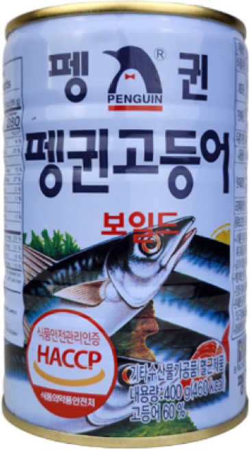 펭귄 고등어 보일드, 400g, 6개