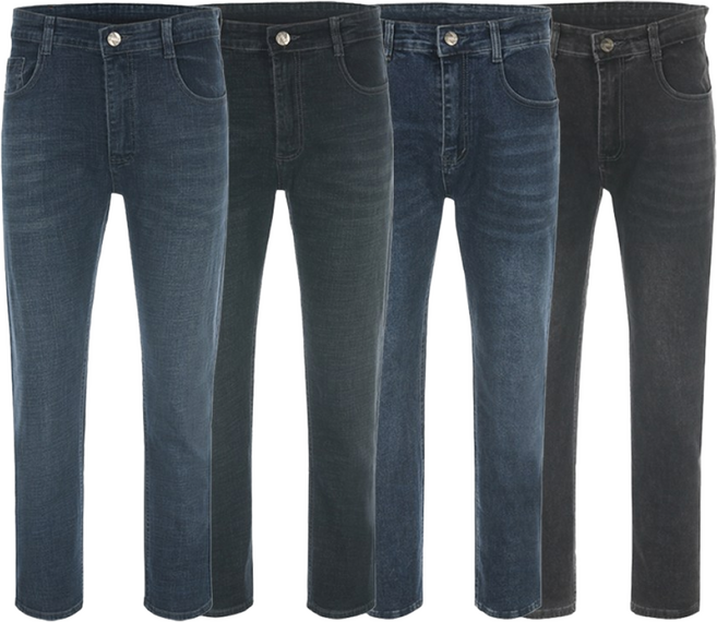 엘르 남성 스판 스트레이트핏 청바지 데님 팬츠 23010 23020 23030 23040