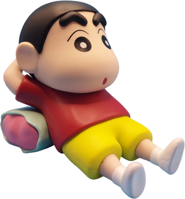 FATTYS 짱구 피규어 차량용 휴대폰 거치대 장식품, B, 1개