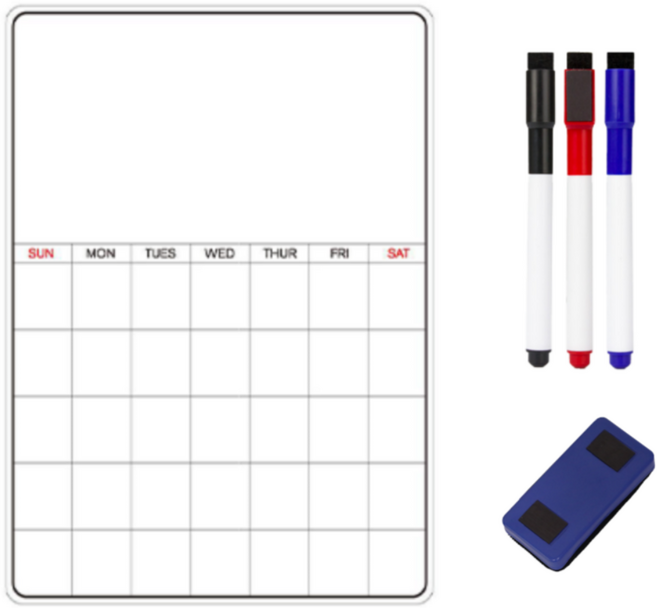 어센드원 붙이는 자석 화이트보드 냉장고, 먼슬리스케줄