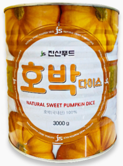 진산 호박다이스 국산, 1개, 3kg