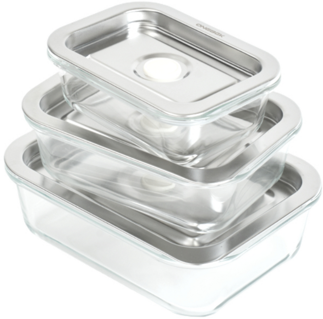 담치락 진공 밀폐용기 김치 야채 반찬 스테인리스 강화 진공 DC-Lock 유리 용기, 담치락 반영구 펌프, 1개