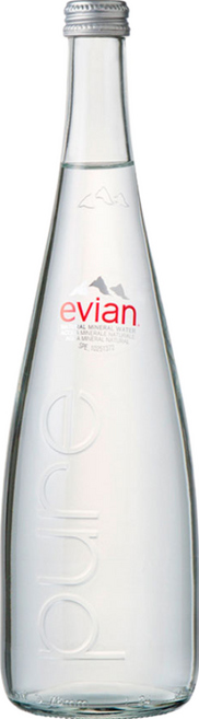 에비앙 글라스 생수, 750ml, 12개
