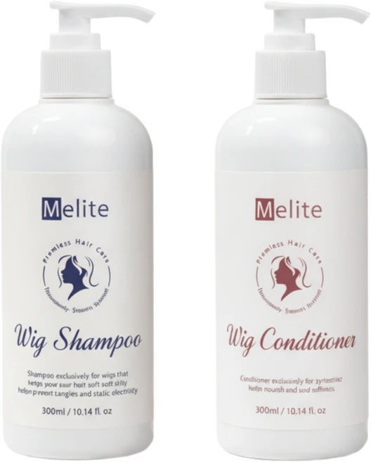 MELITE 멜리테 가발 전용 샴푸 300ml + 린스 300ml 1개 - 쿠팡