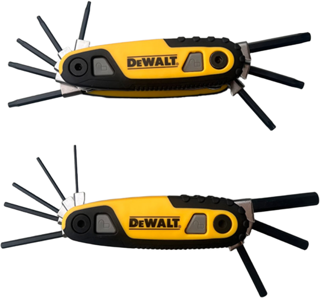 디월트 접이식 별 렌치 8종 세트 DWHT70264 + 접이식 육각렌치 8종 세트 DWHT70263M, 1세트