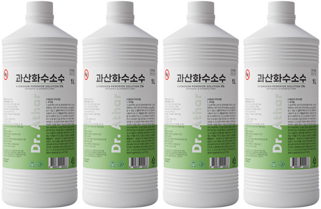 닥터아타르 과산화수소수, 4개, 1L