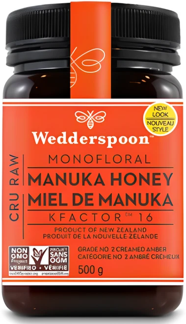 웨더스푼 천연 마누카 꿀 (Kfactor16 - 500Gr) 1+1 특별할인!! WEDDERSPOON 100% Raw Manuka Honey(Kfactor 16 - 500 Gr), 500g, 2개 - 쿠팡