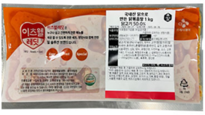 CJ프레시웨이 국내산 닭으로 만든 닭볶음탕, 1kg, 2개