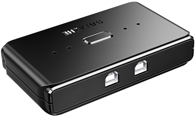 삼지 2대1 2포트 USB 스위치 선택기 GX-100, 블랙, 1개