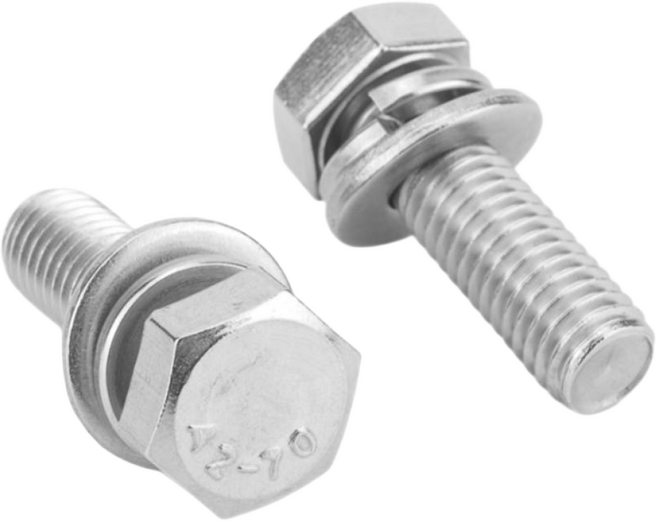 스텐육각볼트세트 M6 소량포장 너트와샤 서비스, 50개, 20mm