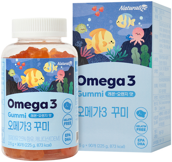 네추럴라이즈 오메가 꾸미, 90정, 1개