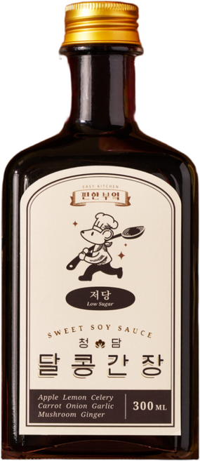 (저당) 국산 수제 저염 만능 맛간장 달콩간장 저당, 1개, 300ml