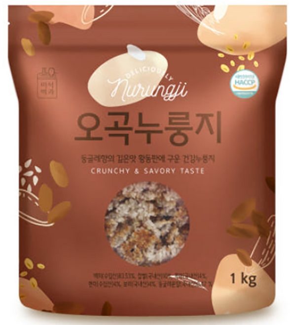 미식백과 구수한 건강 오곡 누룽지 1kg, 1개