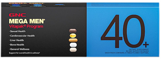 GNCMEGAMEN 40+ 비타팩 프로그램, 30회분, 2개