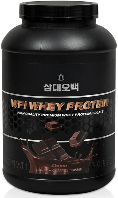 삼대오백 매시브 WPI 웨이 프로틴 단백질보충제 2kg 1통, 1통 A01319, 1개 - 쿠팡