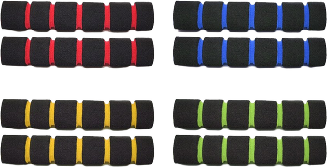 추가금없음 수항 오토바이 자전거 헬스기구 스펀지 브레이크 손잡이, 파랑, 1세트