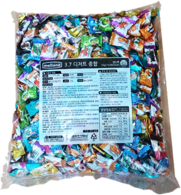 멜랜드 3kg 종합 디저트 캔디, 2개
