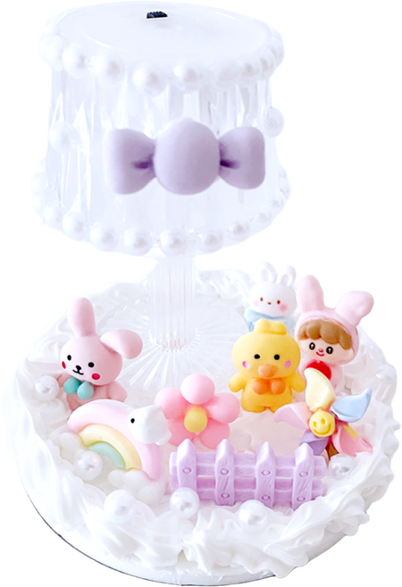 심아트 데코덴 자석 무드등 비즈 만들기, 동물친구, 1개