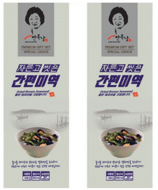 안옥남 간편미역, 120g, 2개