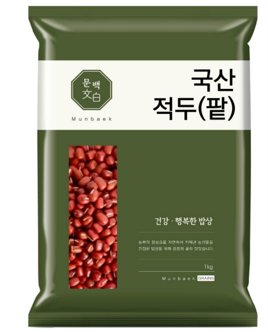문백 국산 적두 팥 1kg, 1개