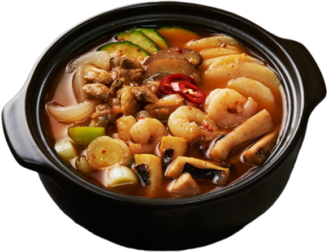 쿡솜씨 해물된장찌개 밀키트 고깃집 된장찌개 3종 찐다시마육수 캠핑 데이트 홈파티, 410g, 1개