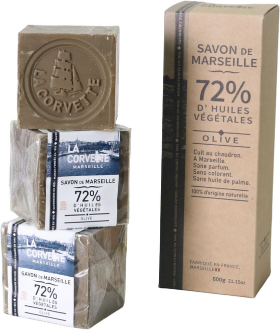 라코벳 비누 건성 프랑스 명품 올리브 비누 200g (스타킹 증정), 3개입
