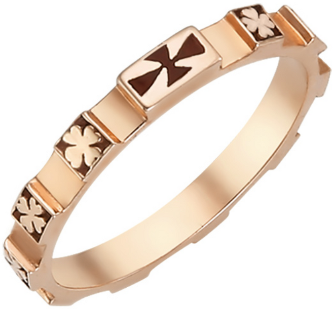 골드캣 14k 18k 십자 크로버 묵주반지 3.75g - R6010 (각인서비스)