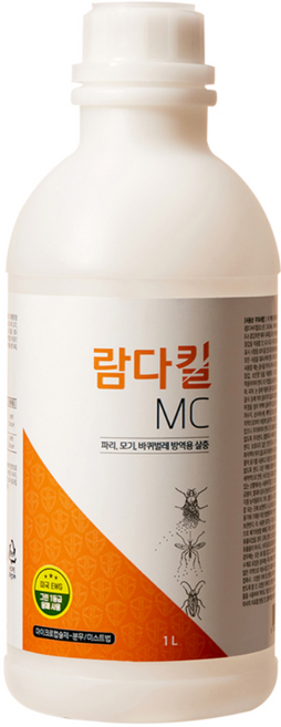 (주) 국보싸이언스 람다킬 MC 유제 1000ml 1개 모기약 파리약 바퀴벌레약 나방 노래기 방역용 살충제