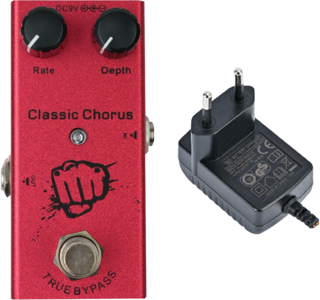 일렉기타 이펙터 클래식 코러스 어댑터 포함, 1개