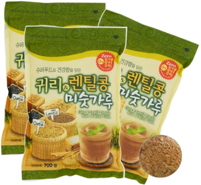 귀리앤렌틸콩미숫가루 700g, 1세트