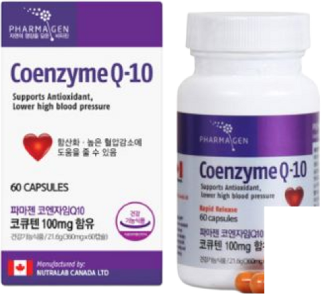[파마젠] 코엔자임Q-10(360mg*3병) 코엔자임큐텐 코큐텐 항산화, 3개, 60정