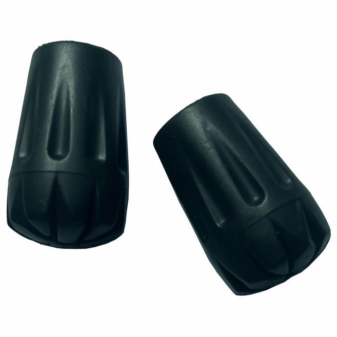 등산스틱 촉 보호캡 고무패킹 팁커버, 1세트, 블랙
