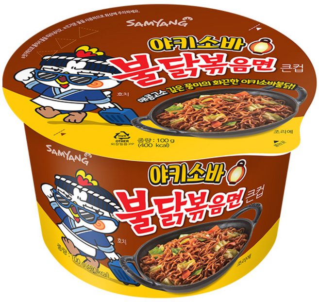 삼양 야키소바 불닭볶음면 125g, 10개