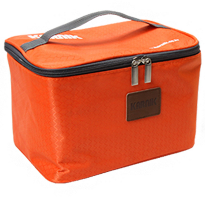 카르닉 보온보냉 쿨러백 도시락가방, 1개, 1단, 주황(A)