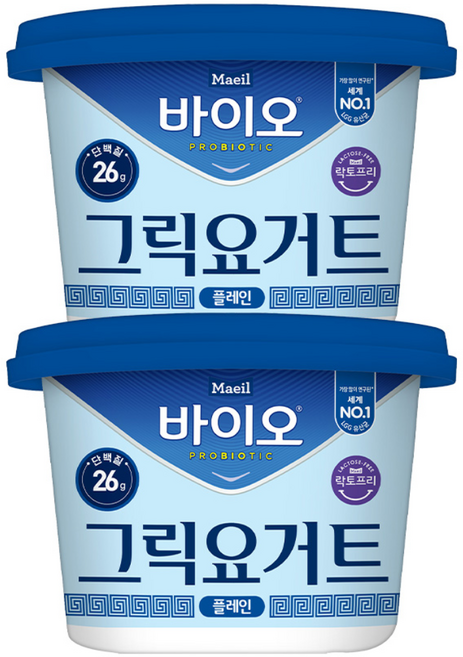 [매일] 바이오 그릭요거트 플레인, 400g, 2개