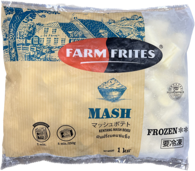 푸드올마켓_ 팜프리츠 매쉬 1kg /으깬감자/냉동 한박스 (1kg x 12ea)-아이스박스무료, 12개