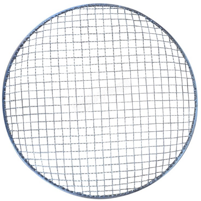 늘푸른 원형 석쇠 업소용 고기불판 바베큐 그릴 망 일회용석쇠, 330mm, 200개