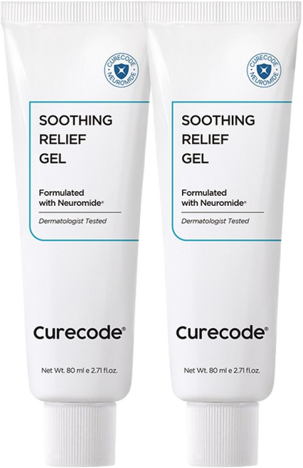 큐어코드 수딩 릴리프 젤, 2개, 80ml
