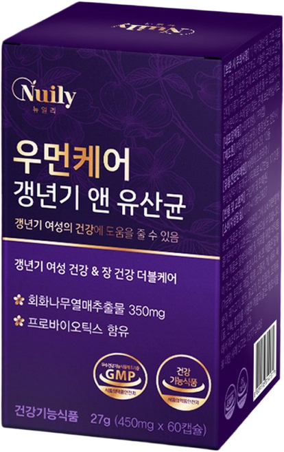 [갱년기 옵션] 갱년기 여성 유산균 / 이알하나 루바브 갱년기유산균 회화나무 열매 프로바이오틱스 휘게라이프, 3개, 60회분