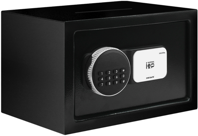 아이이피 디지털 가정용 사무용 소형 금고 i3400, 블랙